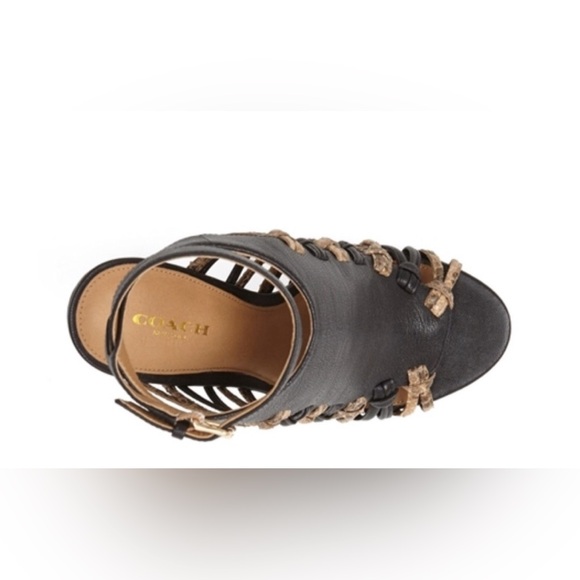 Coach Jody Vegan Leather Python Print Pumps - Picture 3 of 8